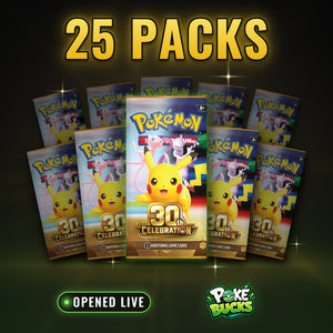 30th Celebration - 25 Pokémon Booster Packs
