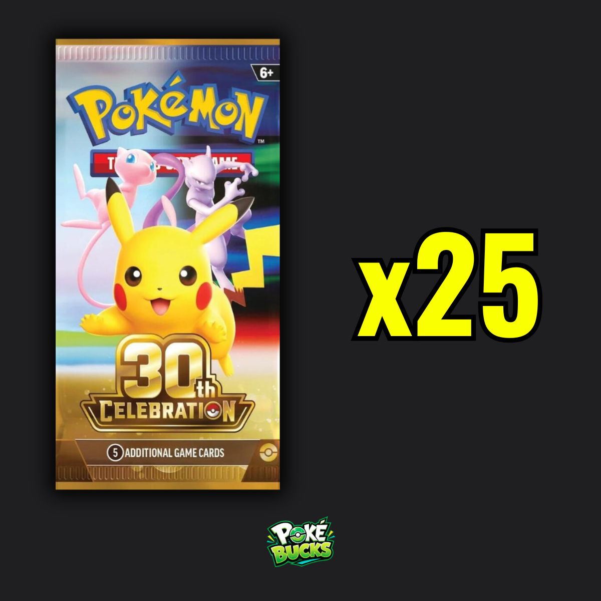 30th Celebration - 25 Pokémon Booster Packs