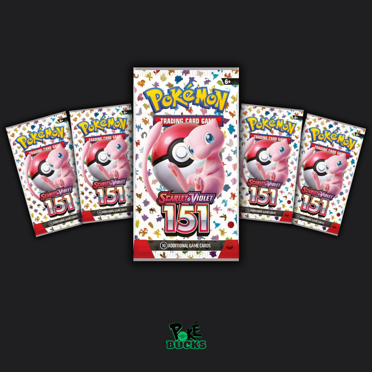 Scarlet & Violet 151 - 5 Pokémon Booster Packs
