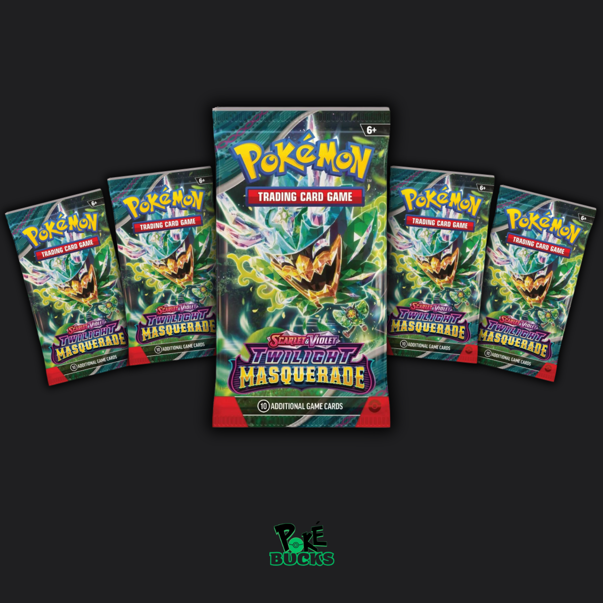 Twilight Masquerade - 5 Pokémon Booster Packs