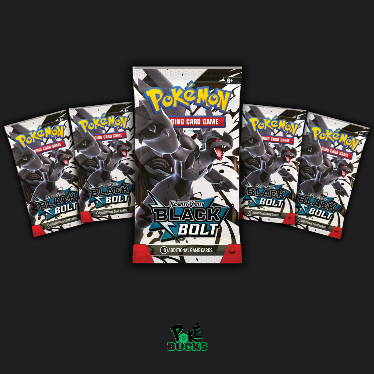 Black Bolt - 5 Pokémon Booster Packs