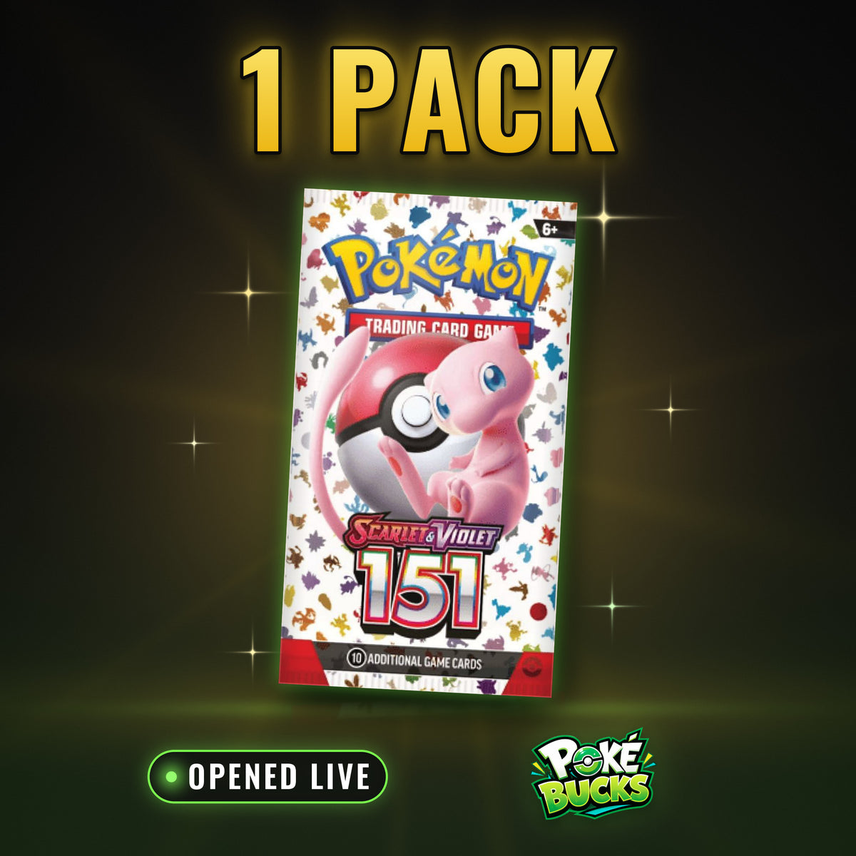 Scarlet & Violet 151 - 1 Pokémon Booster Pack