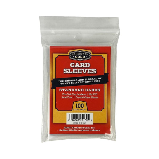 Cardboard Gold 100 Penny Sleeves for Trading Cards - Ultra Pro Clear Card Sleeves, Perfect for Baseball & Top Loaders Protection