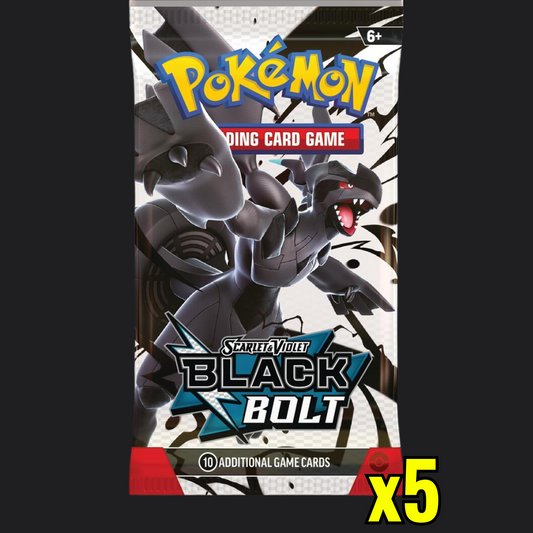 Black Bolt - 5 Pokémon Booster Packs