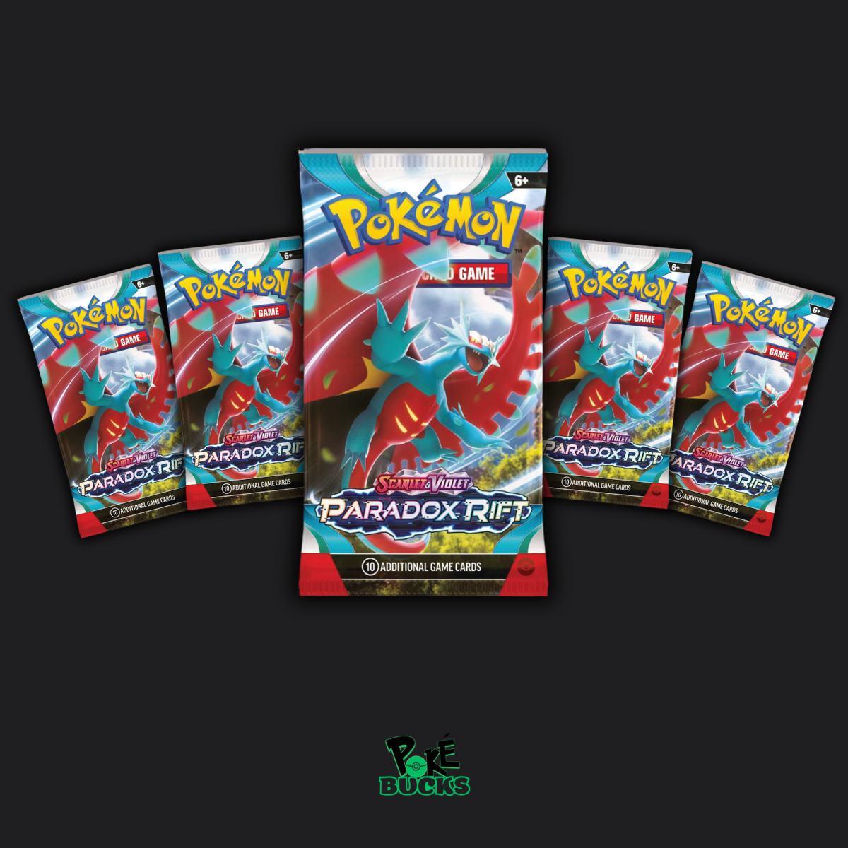 Paradox Rift - 5 Pokémon Booster Packs – Poké Bucks