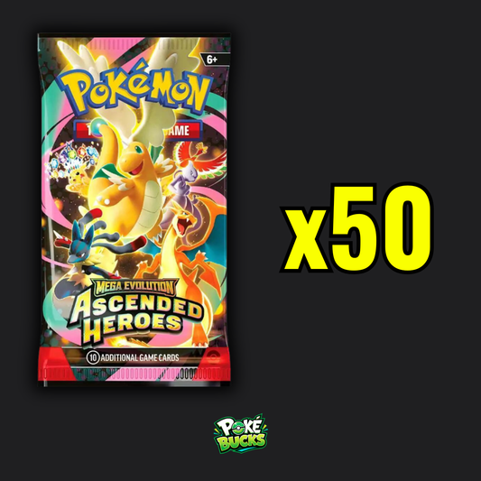 Ascended Heroes - 50 Pokémon Booster Packs