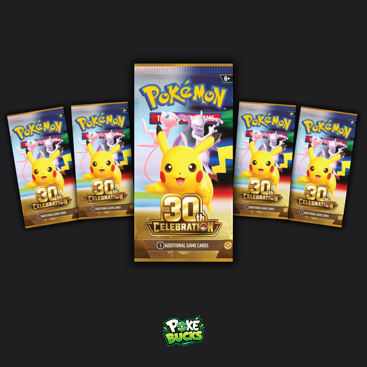 30th Celebration - 5 Pokémon Booster Packs