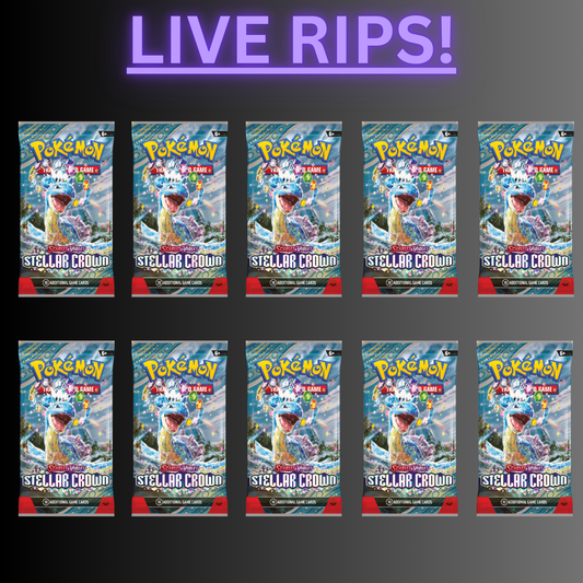 LIVE - (10) STELLAR CROWN BOOSTER PACKS