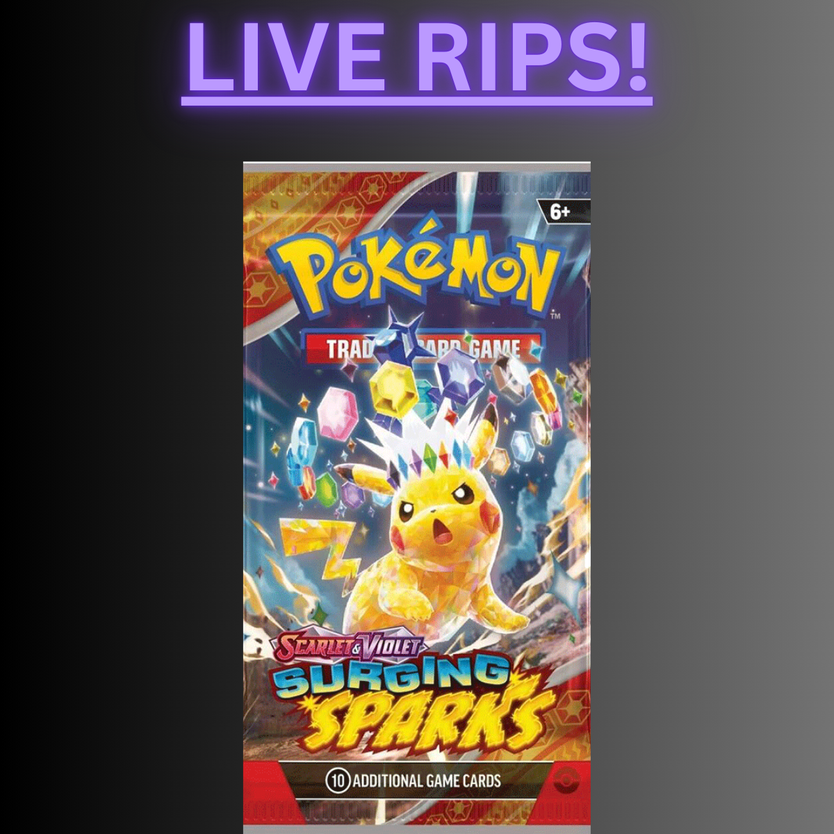 LIVE - SURGING SPARKS BOOSTER PACK