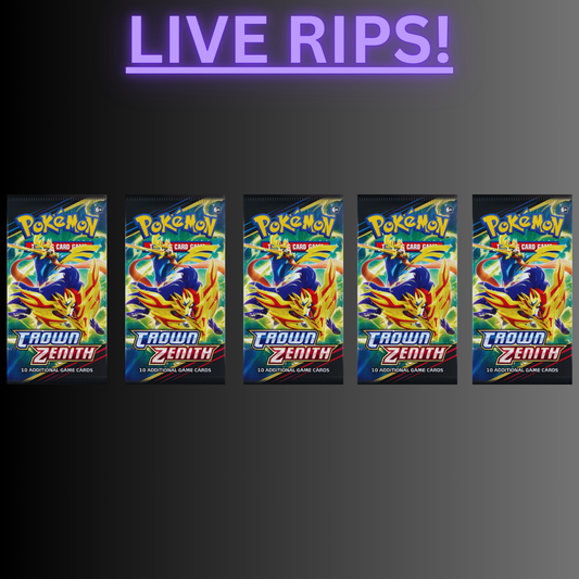 LIVE - (5) CROWN ZENITH BOOSTER PACKS