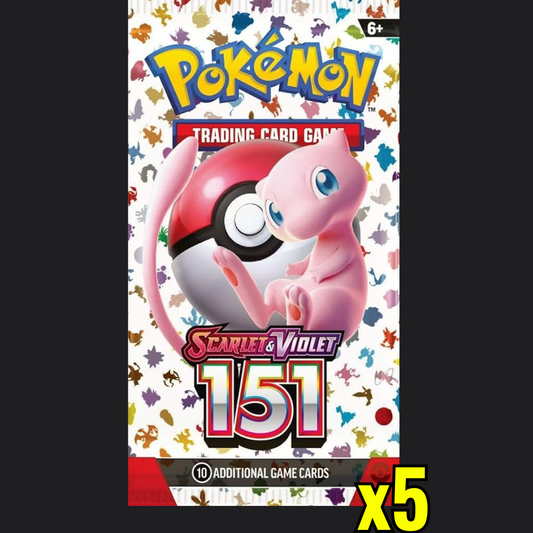 Scarlet & Violet 151 - 5 Pokémon Booster Packs