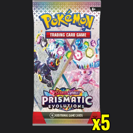 Prismatic Evolutions - 5 Pokémon Booster Packs