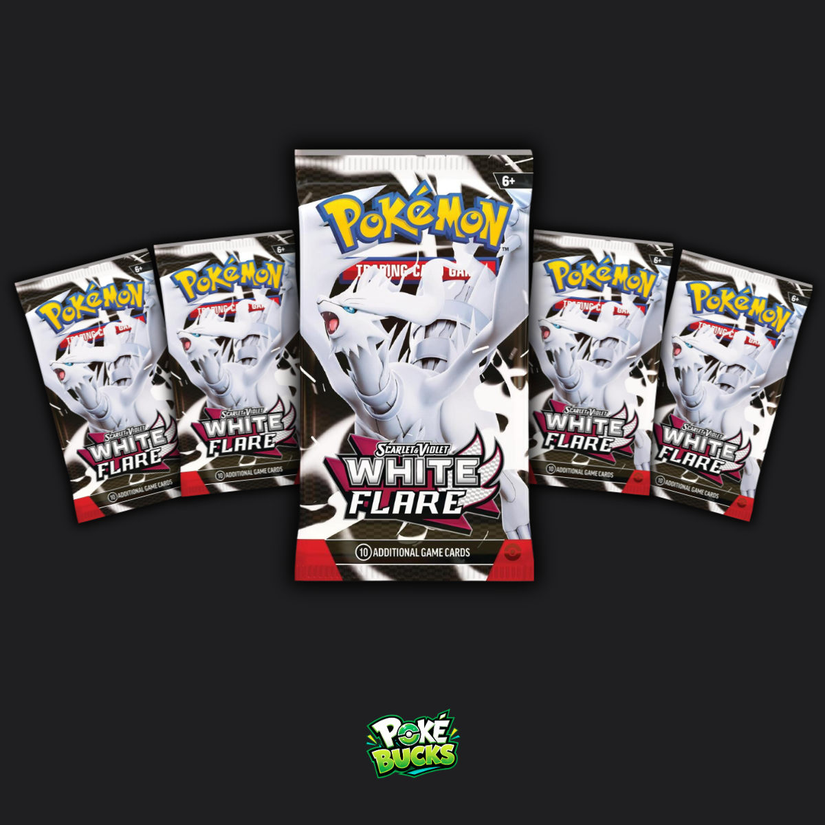 White Flare - 5 Pokémon Booster Packs