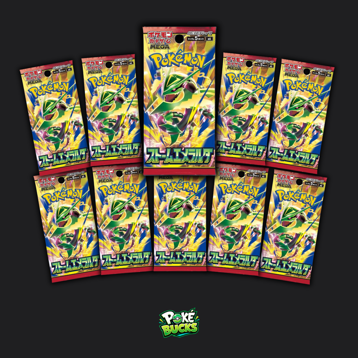 JPN Storm Emeralda - 10 Pokémon Booster Packs