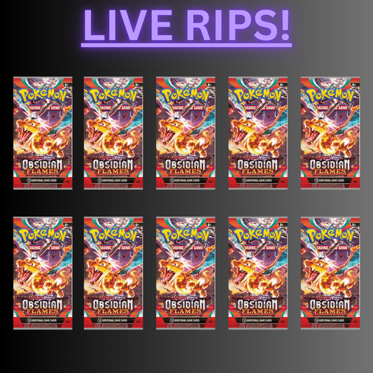 LIVE - (10) Obsidian Flames Booster Packs