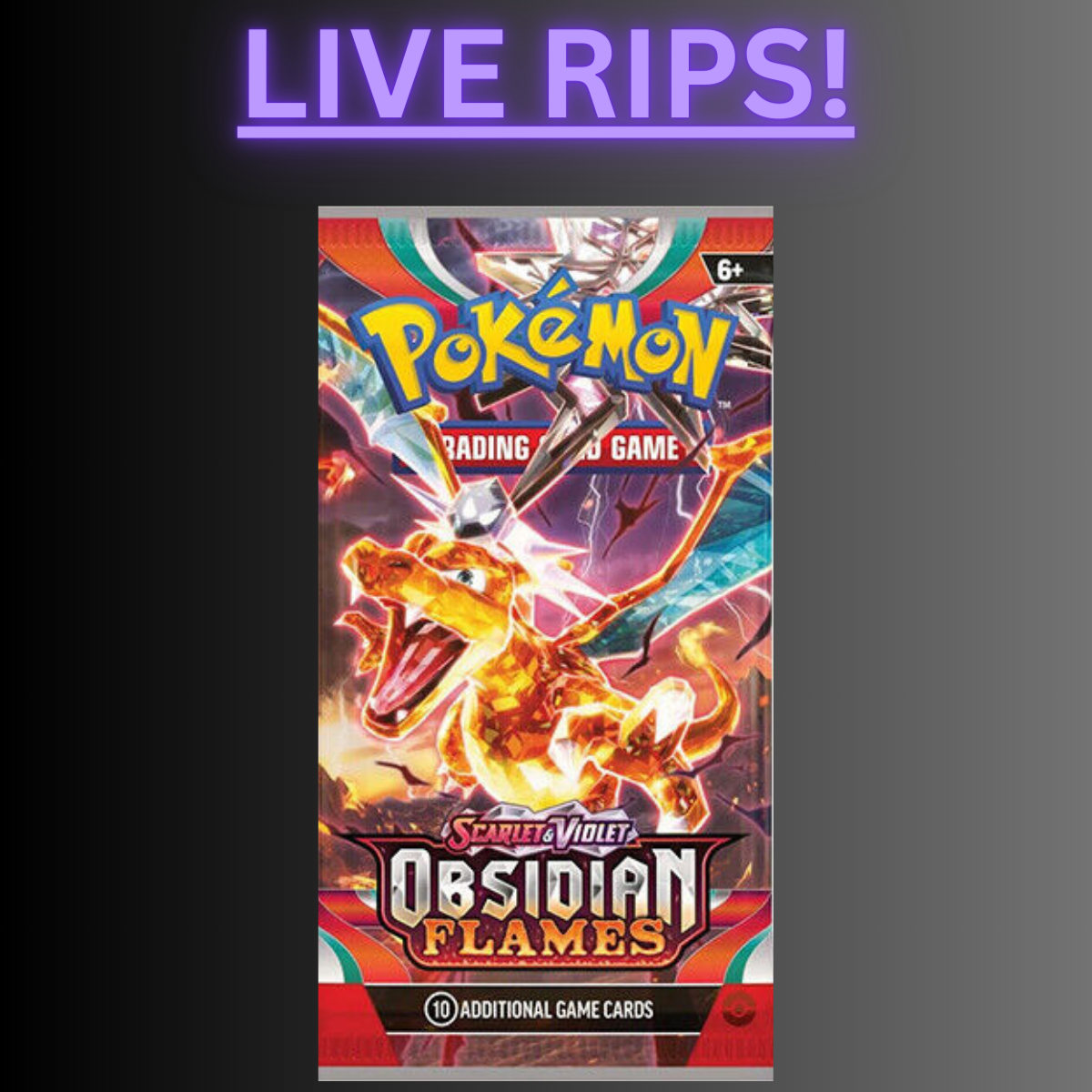 LIVE - OBSIDIAN FLAMES BOOSTER PACK