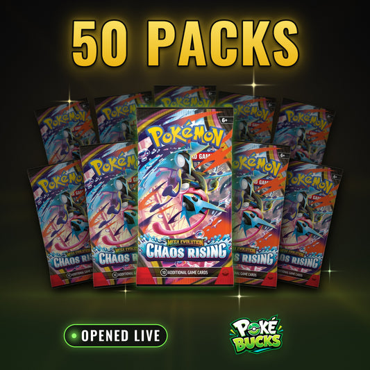 Chaos Rising - 50 Pokémon Booster Packs