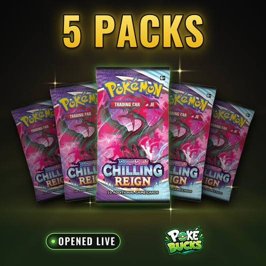 Chilling Reign - 5 Pokémon Booster Packs