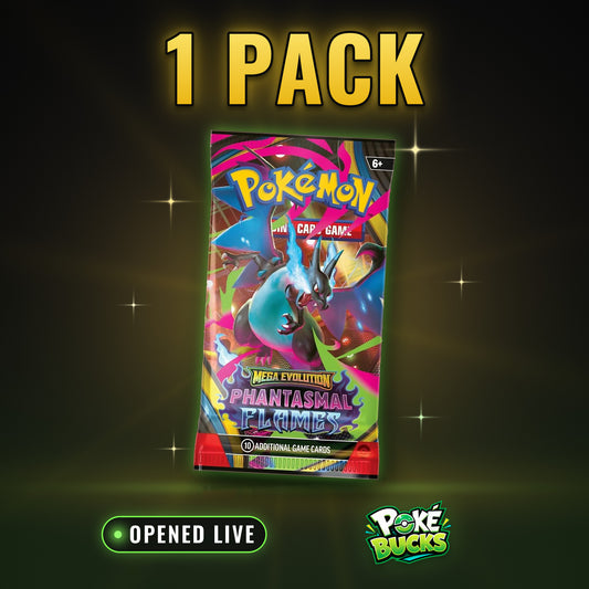 Phantasmal Flames - 1 Pokémon Booster Pack