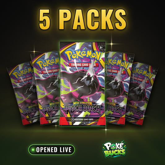 Pitch Black - 5 Pokémon Booster Packs