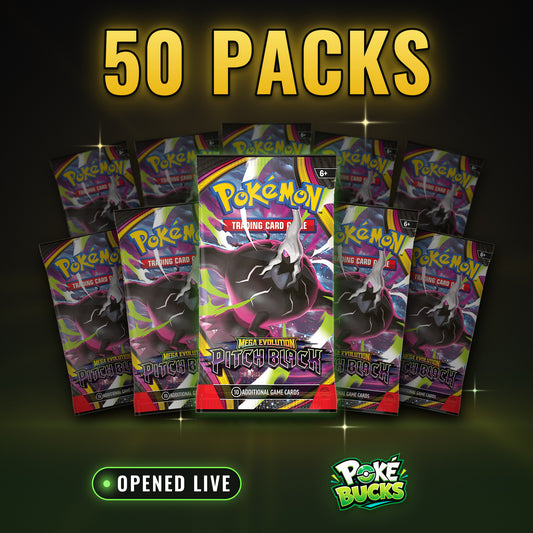Pitch Black - 50 Pokémon Booster Packs