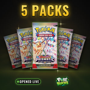 Prismatic Evolutions - 5 Pokémon Booster Packs