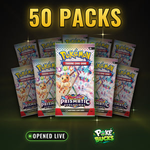 Prismatic Evolutions - 50 Pokémon Booster Packs