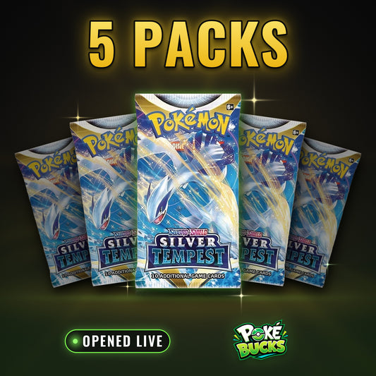 Silver Tempest - 5 Pokémon Booster Packs