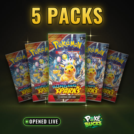 Surging Sparks - 5 Pokémon Booster Packs
