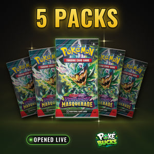 Twilight Masquerade - 5 Pokémon Booster Packs